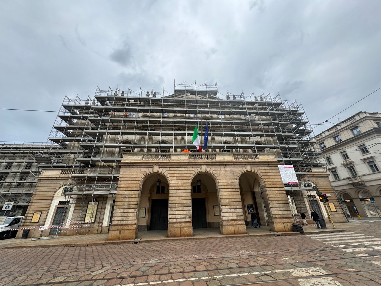 Ponteggi Teatro alla Scala, Milano